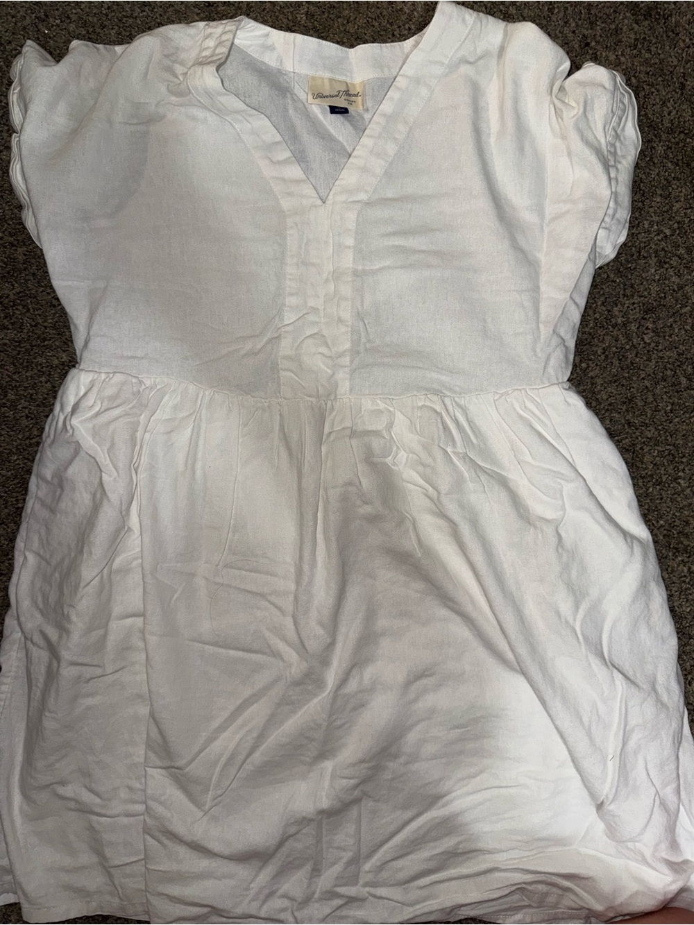 Universal Thread White V-Neck Dress